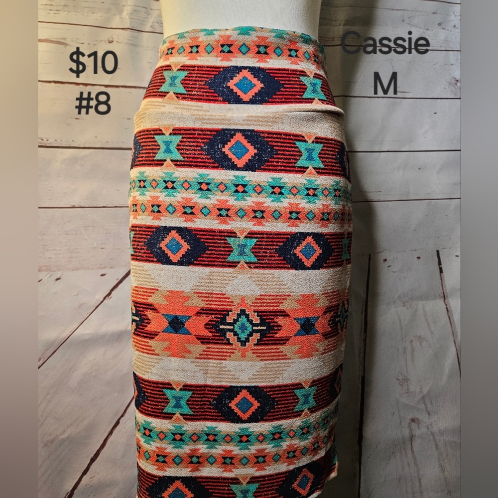 Women's Multicolor Patterned Skirt